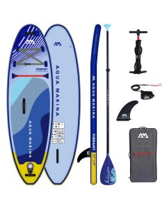Aqua Marina Vibrant 8'0" - Youth All-around iSUP, 2.44m/10cm, with paddle and safety leash